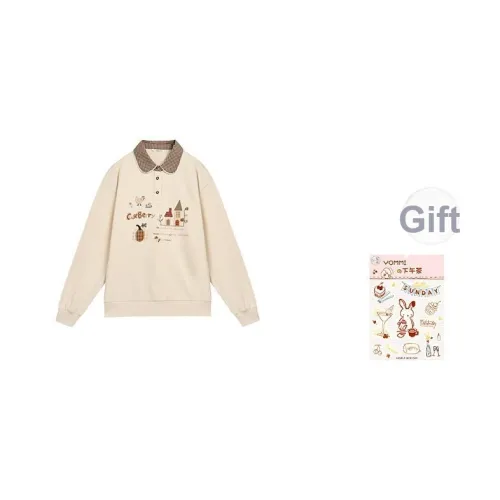 ZIHAN Бежевый Золото Женский Свитшот