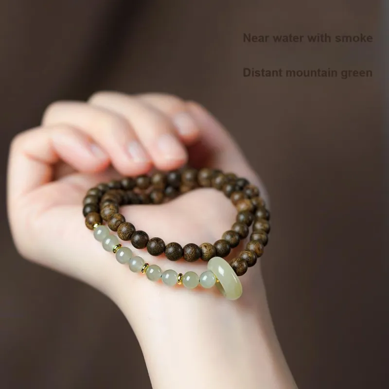 DALONG Aromatic Agarwood Bracelets Unisex-1