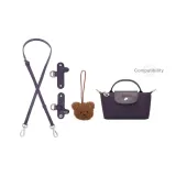 [Berry Purple]Crossbody Shoulder Strap+Design Buckle (Includes Bear Pendant)