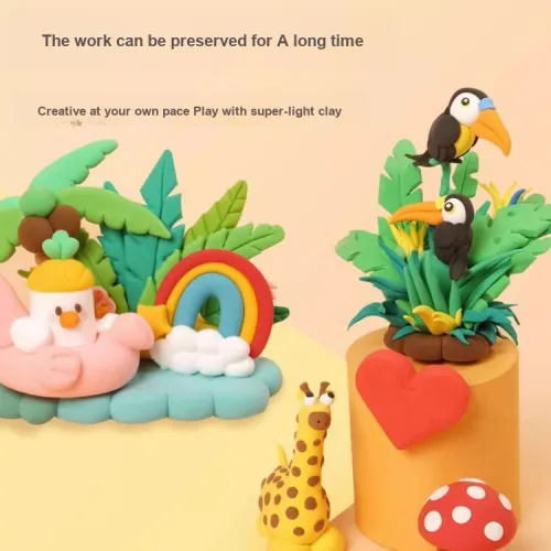 M G Антибактериальный Super Light Глина Не токсичная Rainbow Глина Игрушки