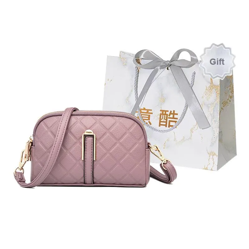 Cool PU Crossbody Bag, Shoulder Bag Women's Black/Red/Purple/Khaki-6