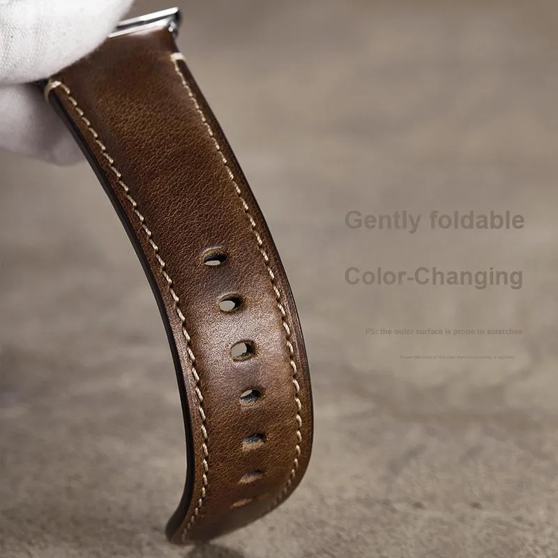 IStrap Apple Compatibility Watch Band 120+80mm Cowhide Leather Material-7