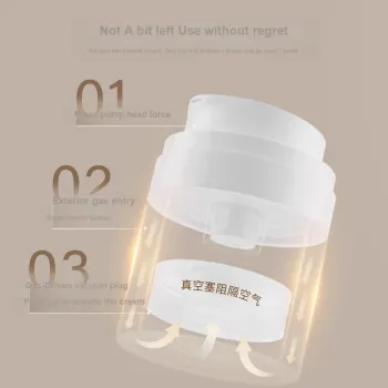 Goodgudi Vacuum Push Button Cream Bottles With Dividers 15ml/30ml/50ml