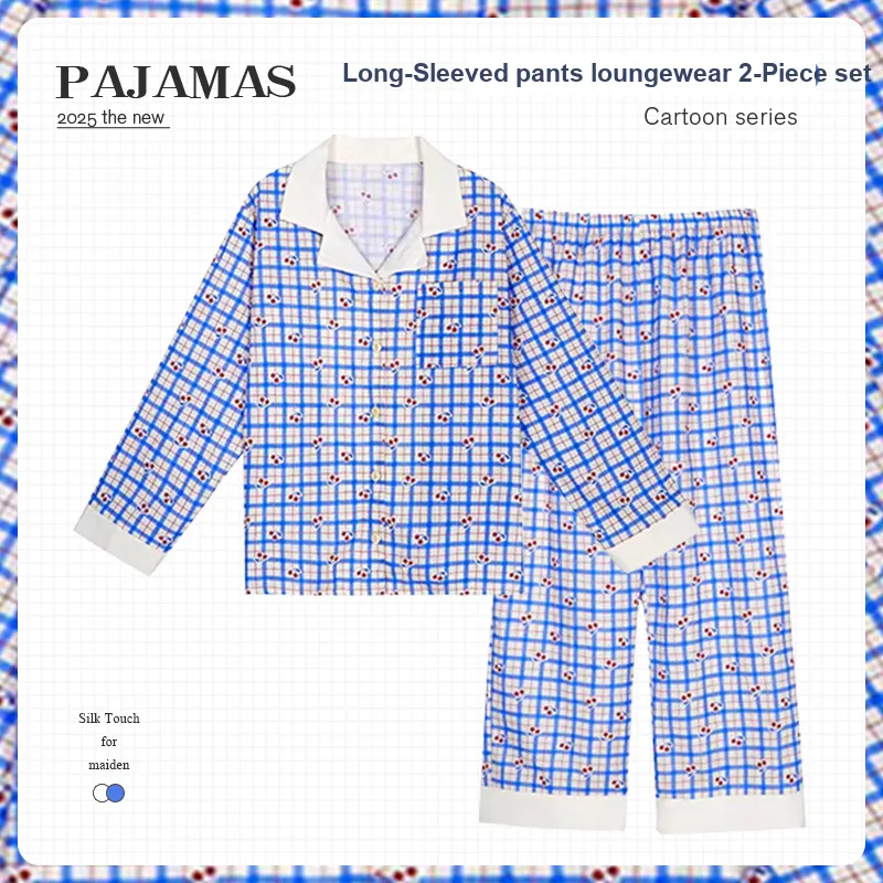 O'MESIK Pajama Set Women's Blue-1