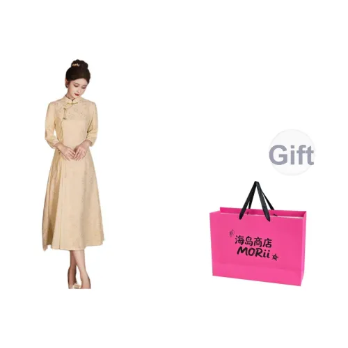 MORii Длинное платье с длинными рукавами женское