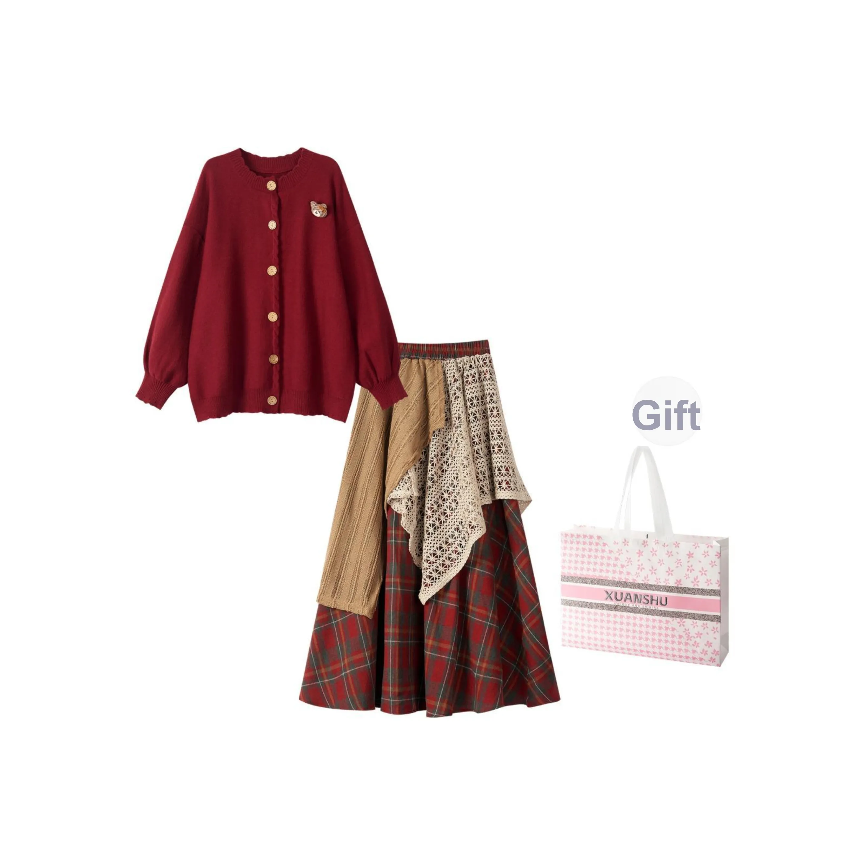 XUANSHU Женские Комплекты с Юбкой