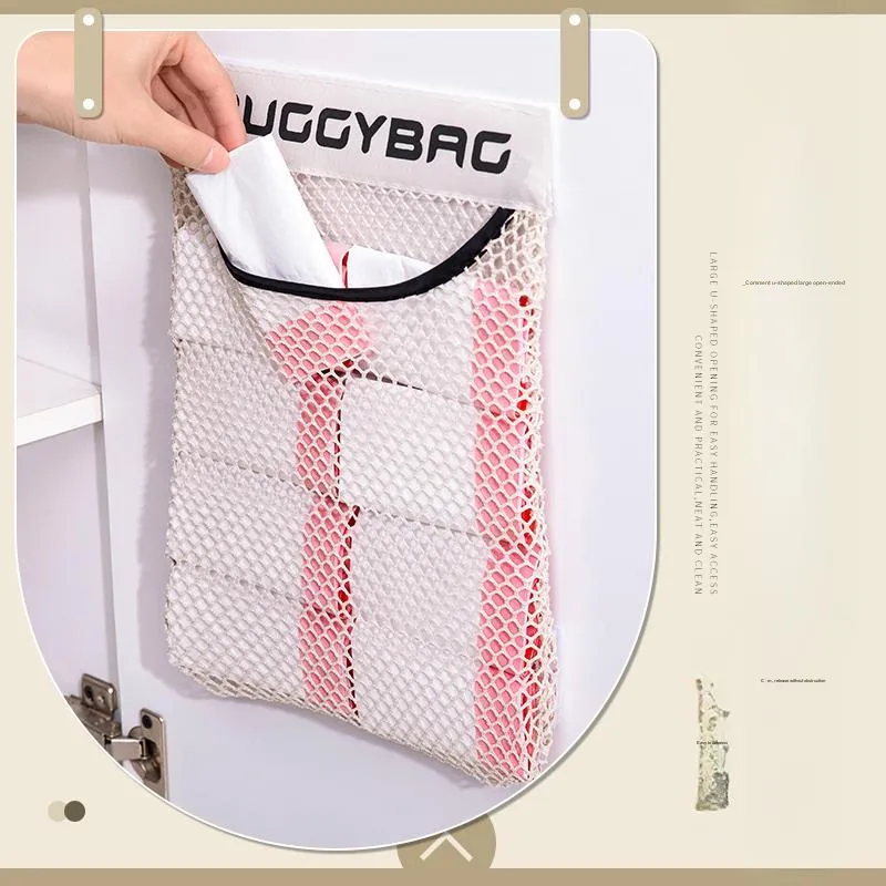 Xiaomi Mom Wall Mounted Large Capacity Storage Basket For Organizing And Storing Plastic Bags With Mesh Bag-5