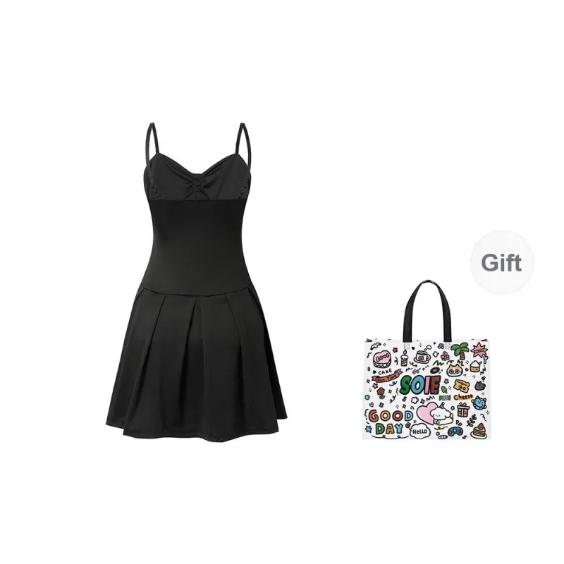 SOIE Slip Dresses Women's Black-1