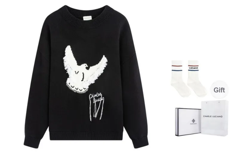 Charlie Luciano Sweater Unisex Black-0