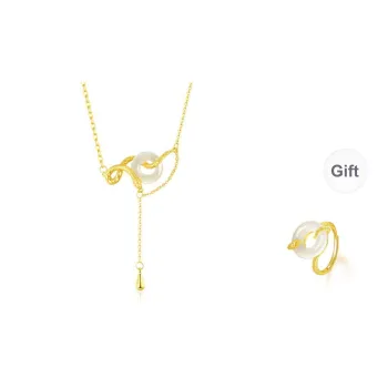 KOREET Chalcedony Necklace Love Confession Birthday Women's