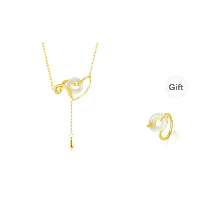 KOREET Chalcedony Necklace Love Confession Birthday Women's-0