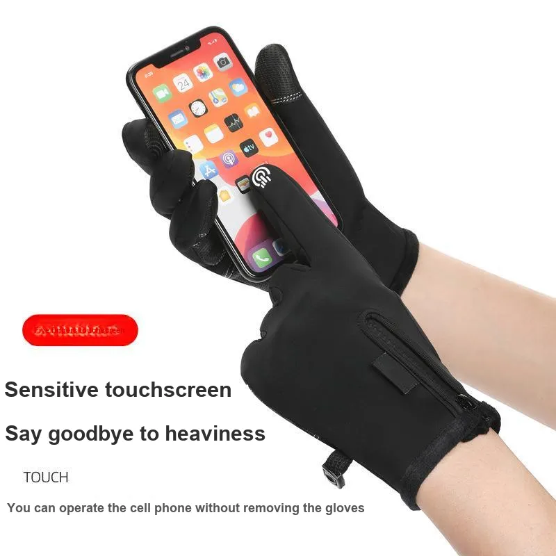 Aito Riding Equipment Cycling Glove Bicycle Unisex PU Black-1