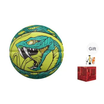 VEIDOORN Rubber Basketball Green Size 7 Ball Street Training Competition Unisex