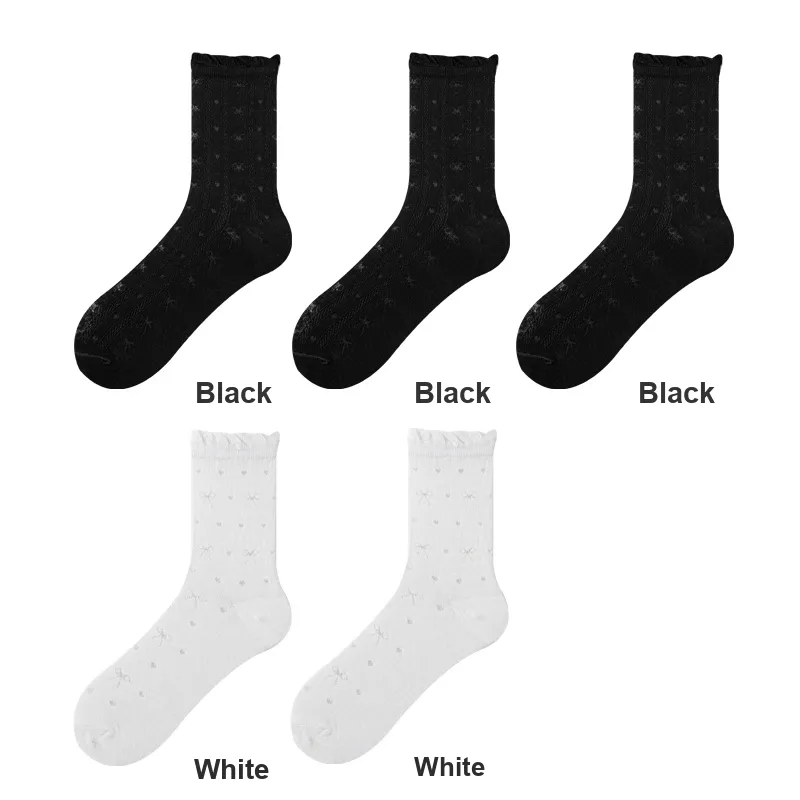 H YXIANG Mid Calf Socks Women's Combo Set-29