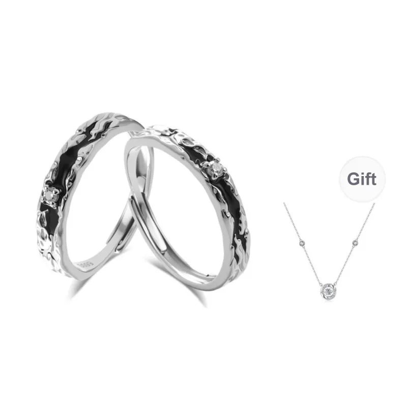Kelanxi 999 Fine Silver Rings Unisex-0