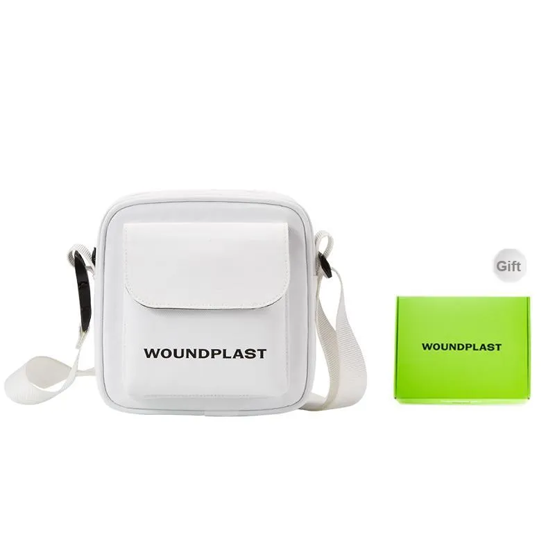 WPT PU Nylon Fabric Small Square Bag Crossbody Bags Small Size Unisex Black/Khaki/White-6