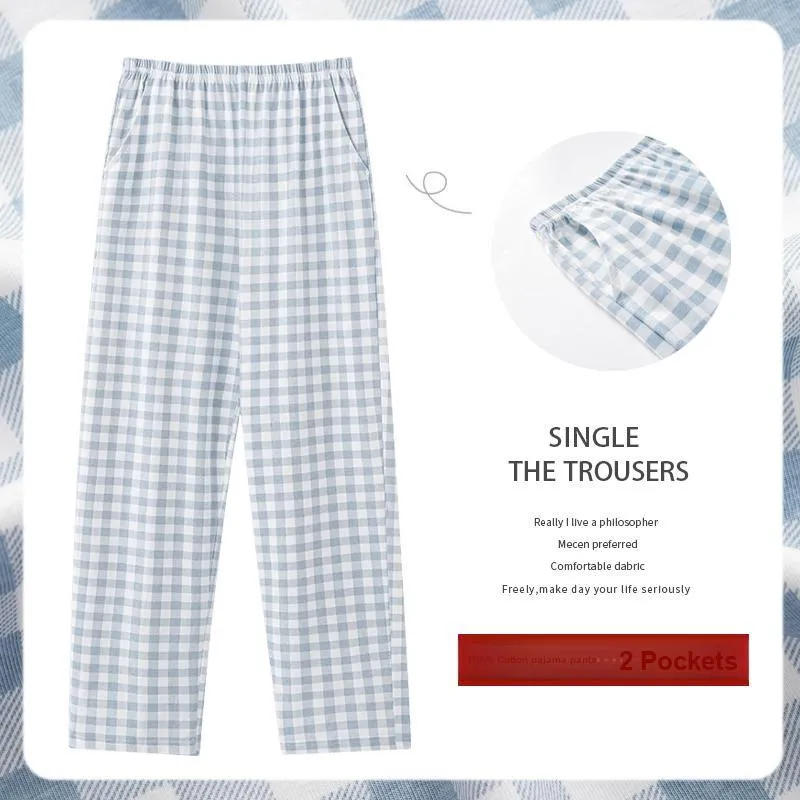 GOSO Pajama Pants Women's Light Blue-1