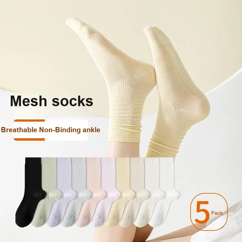 XIA.WA.ZHI.XIU Mid Calf Socks Women's Box 4 Pack-37