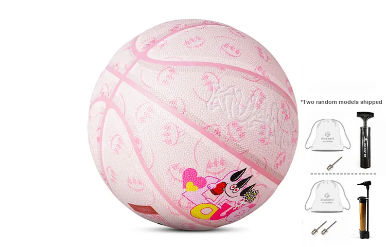 Kuangmi x Claw Money PU Basketball Pink Size 7 Street Unisex-4