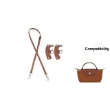 Brown with Silver Stitching (Slouch Style)[Adjustable 95-124cm Set]Original Cow Leather