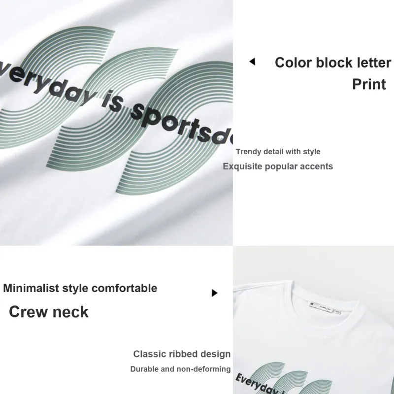 HLA T Shirts Men Bleached Trim P1-3