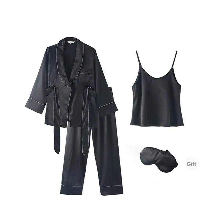O'MESIK Pajama Set Women's Black-0
