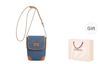 Miao Di Denim Shoulder Bag Crossbody Bag Regular Women's Denim Blue