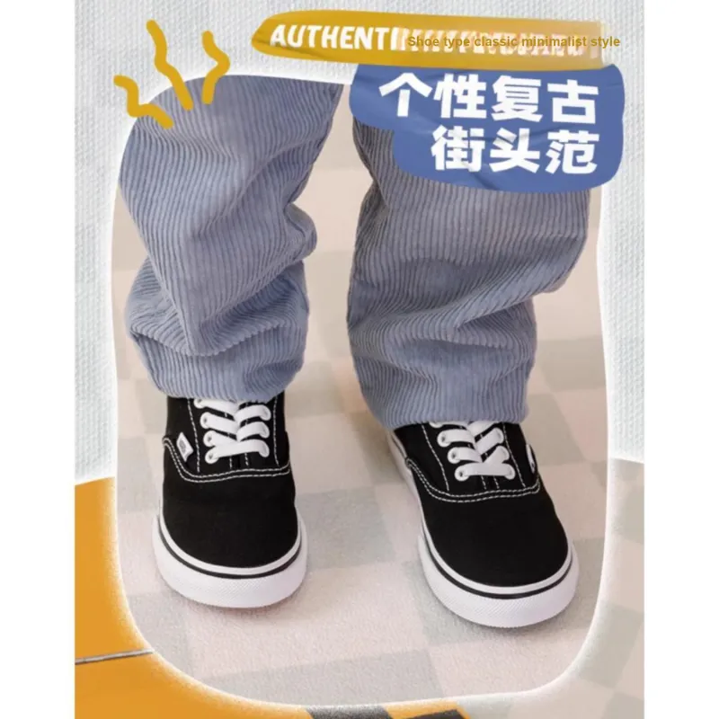 Vans Authentic   Elastic Lace Toddler 'Black'-2