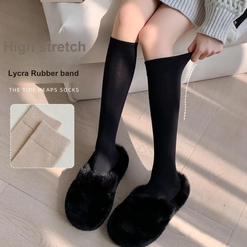 XXLLG Knee High Socks Women's 3 Pack-1