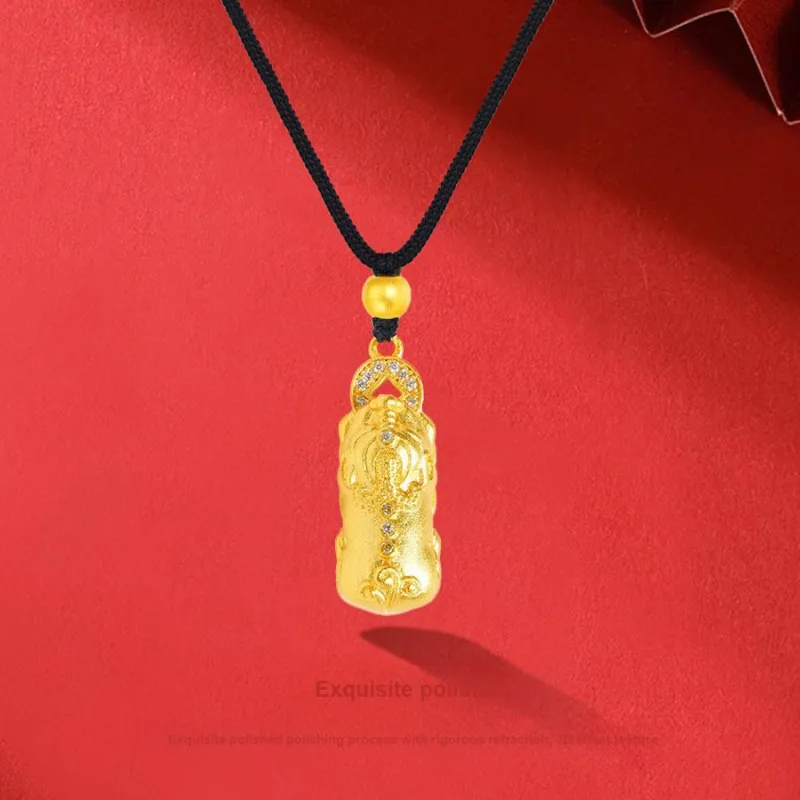 Master Kim Transit Gold Beads Gold Necklace Unisex-2