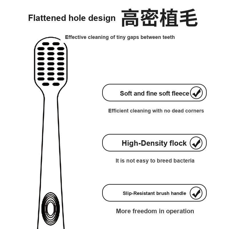Dr. Tooth Phantom Sea Mouthguard, Flat Hole Design, Soft Bristles Toothbrushes Cleaning Gum Protection 2 Pcs-2