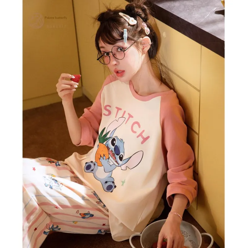 Gongdie x Disney Pajama Set Women's Pink-4