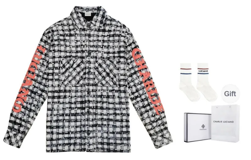 Charlie Luciano Shirt Unisex Black White-3