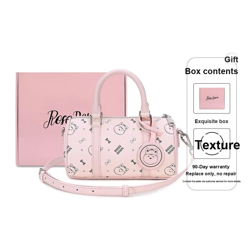 ROSEDAWN ПВХ Бостон Сумка Сумка через плечо Стандартная Женская Розовая