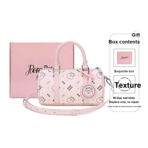ROSEDAWN ПВХ Бостон Сумка Сумка через плечо Стандартная Женская Розовая