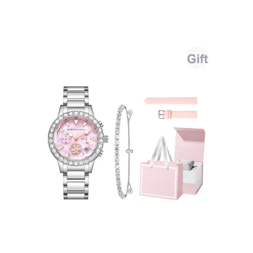 BCBGMAXAZRIA Кварцевый механизм Женские часы 33мм*42мм*11мм Жемчужная раковина Цвет