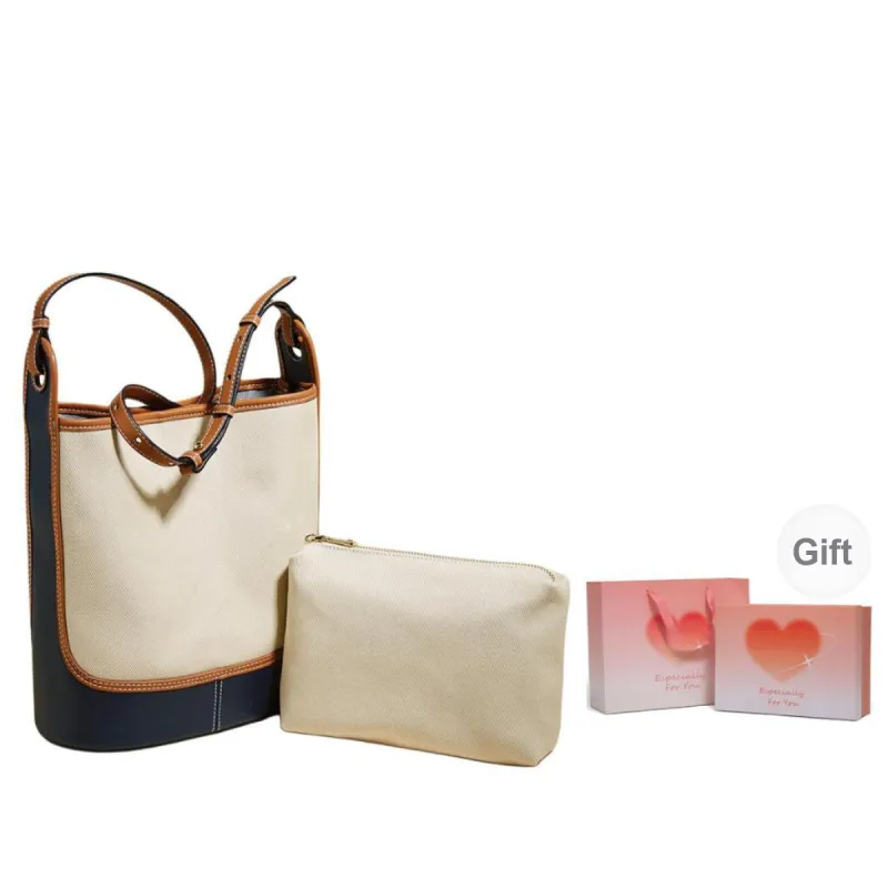 Marino Orlandi Fabric With Synthetic Leather Shoulder Bag Shoulder Bag Women's Coffee Black/Apricot Blue/Brown Black-22