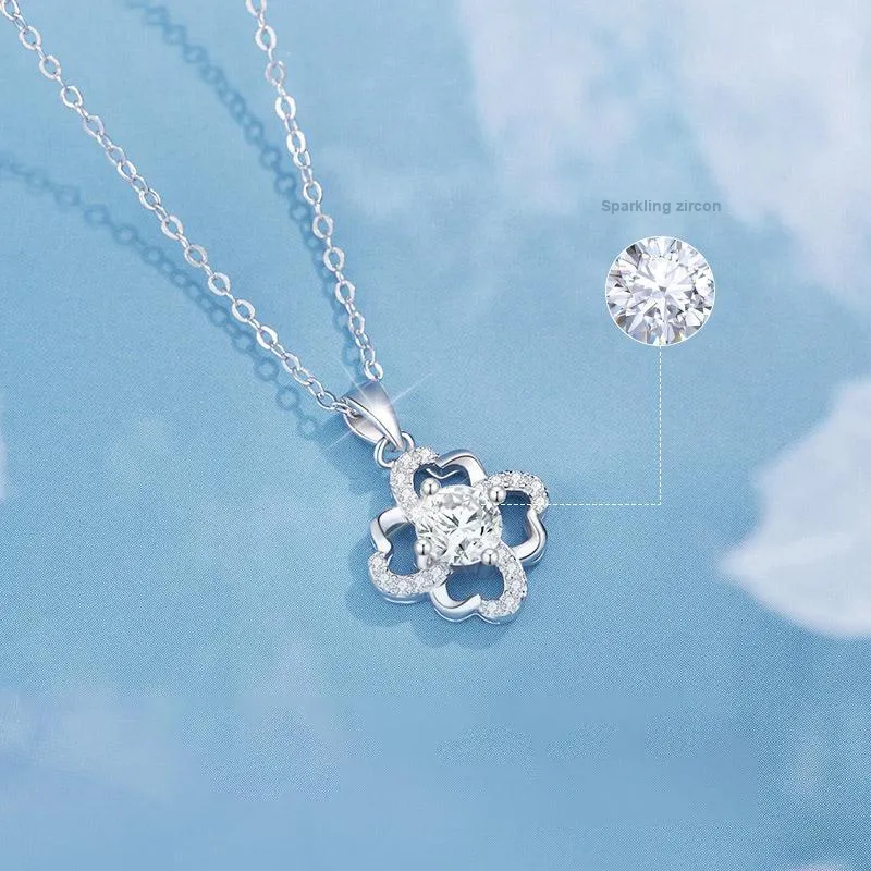 KOREET Sterling Silver Love Confession Anniversary Gift Necklace Women's-4