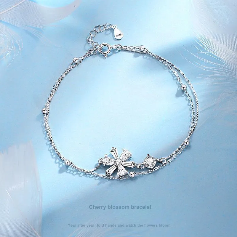 Regalrose 925 Sterling Silver Bracelets Women's Silver Rose Gold-1