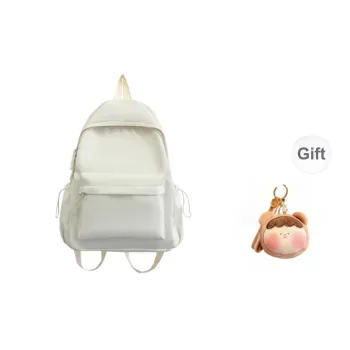 URBAN FOREST Nylon Backpack Unisex White/Black/Yellow/Blue