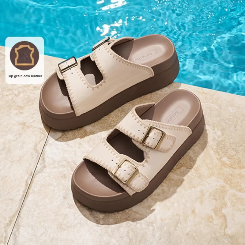 Hotwind Pinecone Grey Series Woven Slip Resistant Slide Slippers Women's-4