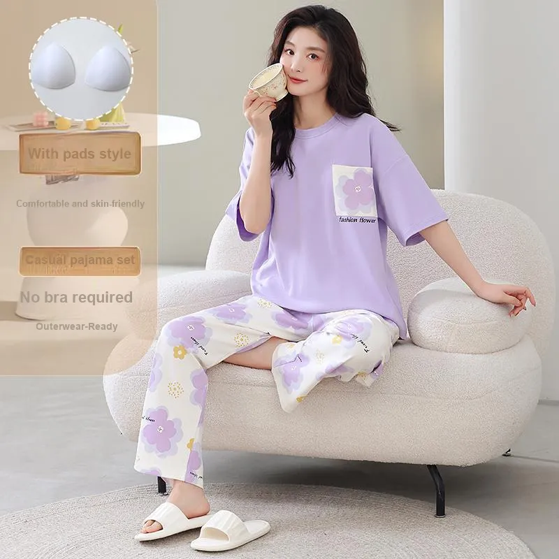 FENTENGCARE Pajama Set Women's Violet-5