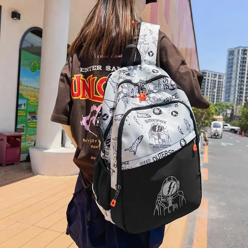 SURELAPTOP Nylon Laptop Backpack Large Size Unisex Multicolor-11