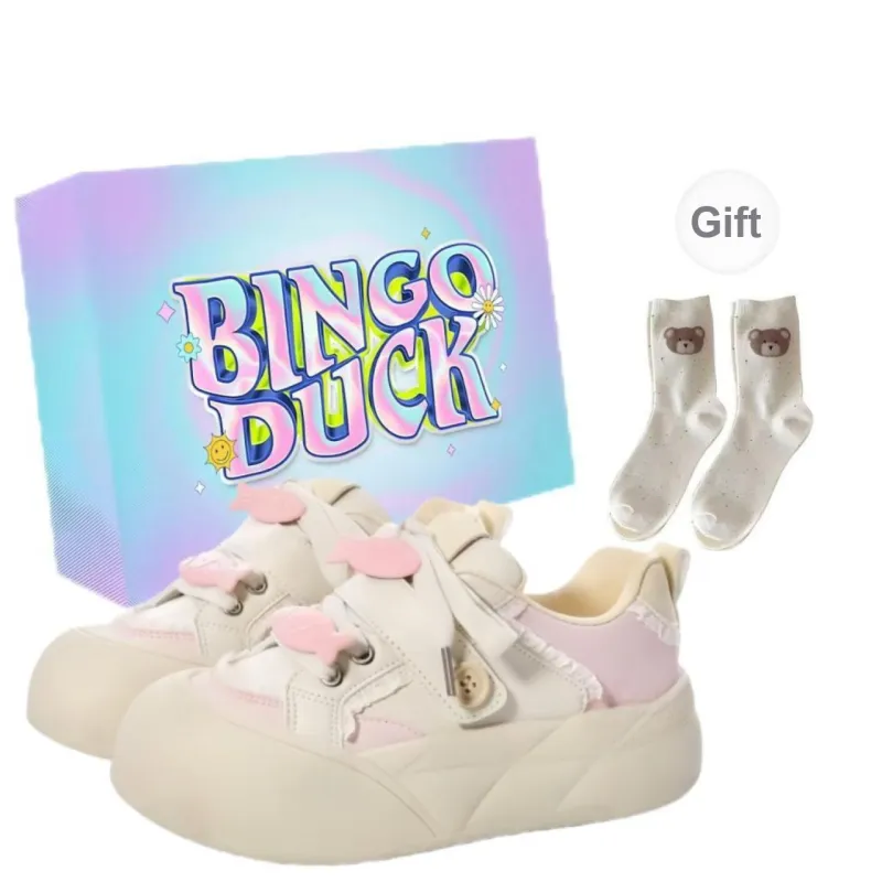 BINGO DUCK Skateboard Shoes Women's-5