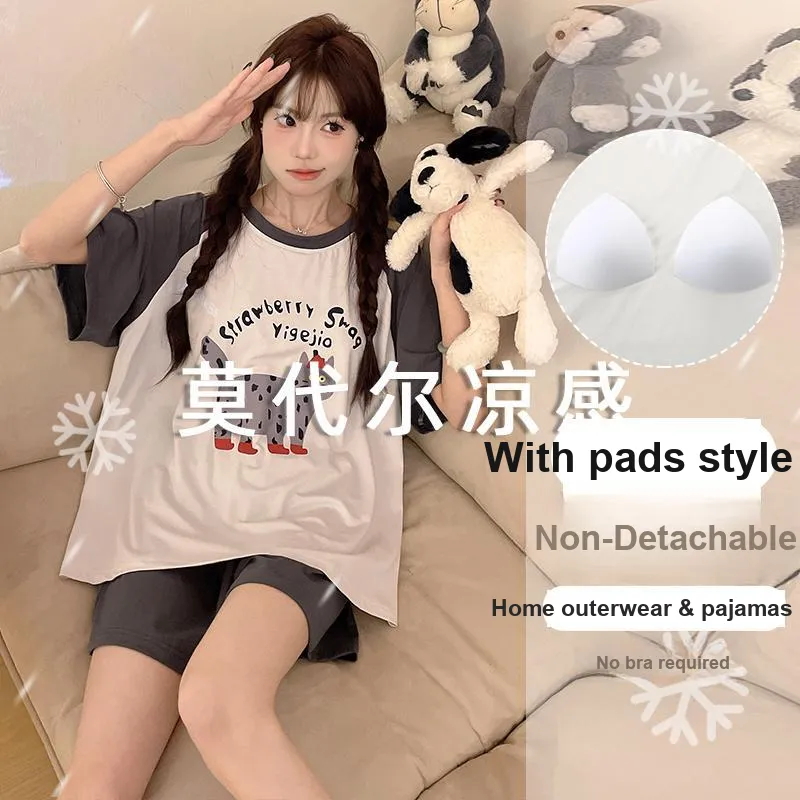 OUSHIBO Pajama Set Women's Image Color-5
