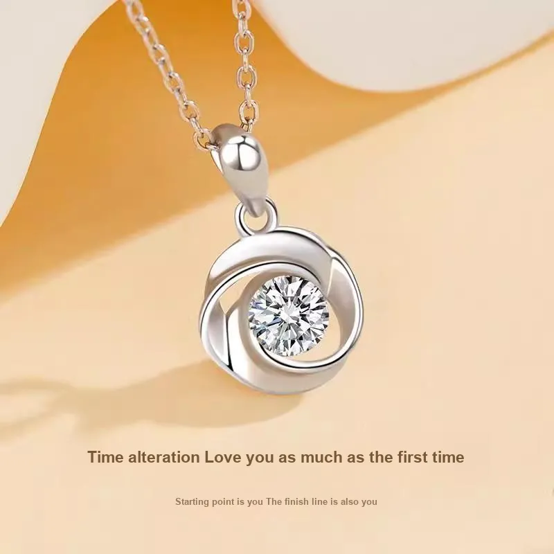 Andaozi S925 Silver Necklaces Women's-5