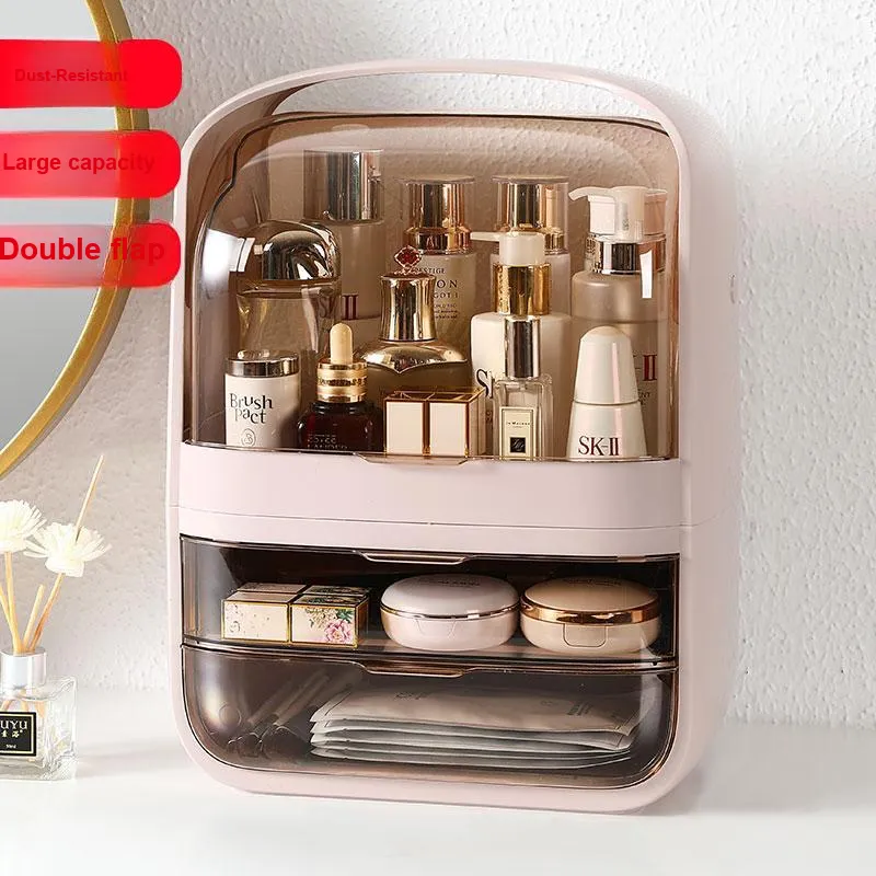 LMLTOP Transparent Flap Storage Rack Make up Tools 1 Pc-3