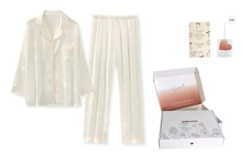 WANANNI Pajama Set Women's Light Apricot