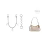 White Li Set[White C Letter Chain 13.5cm+Four-Leaf Clover Decorative Chain 26.5cm]