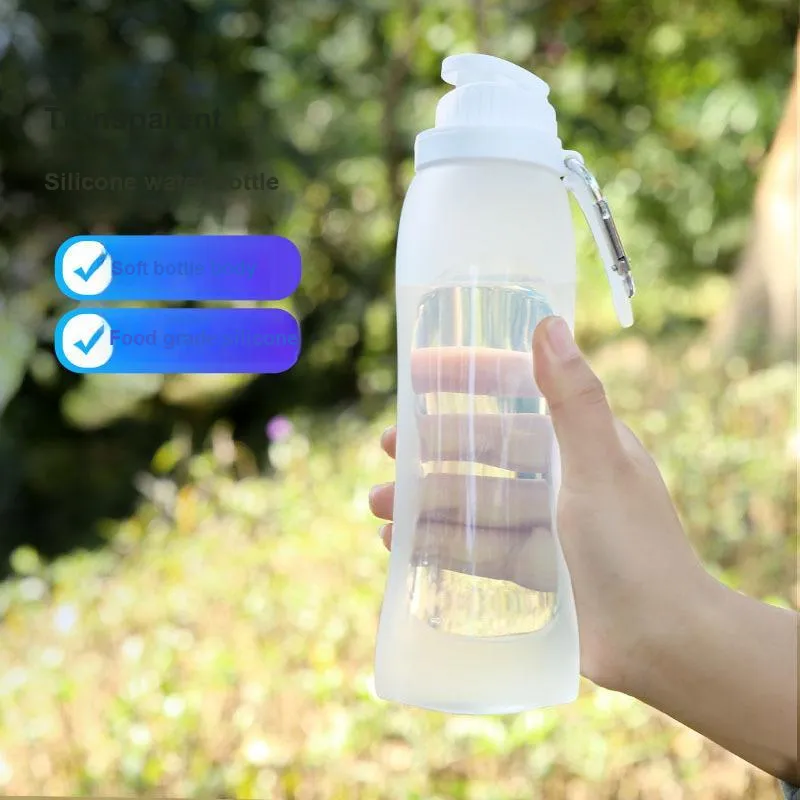 TANLU Outdoor Water Equipment Outdoor Water Bottle 320ml 500mL Camping And Barbecue Silicone-2